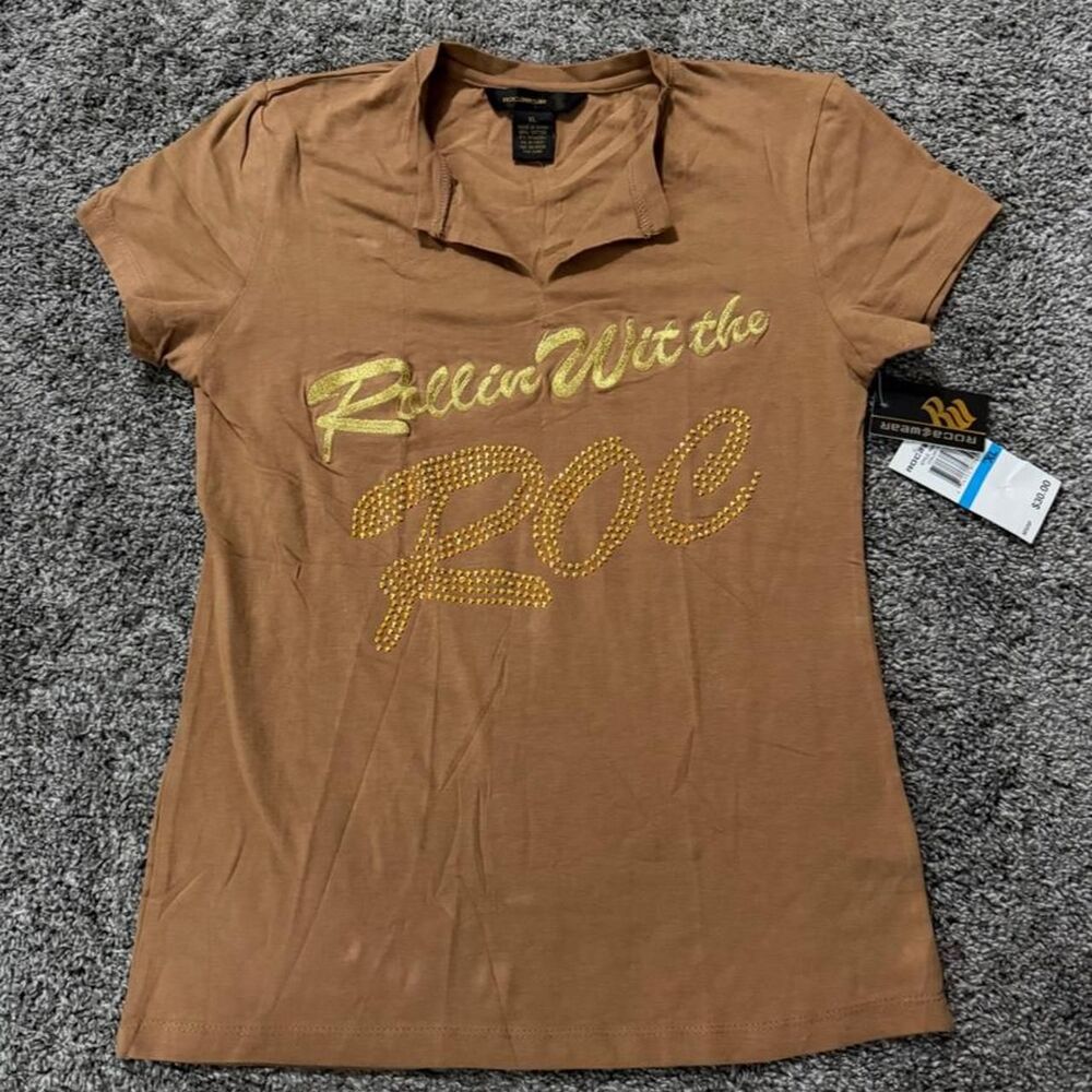 Rocawear Women's Brown Baby Tee